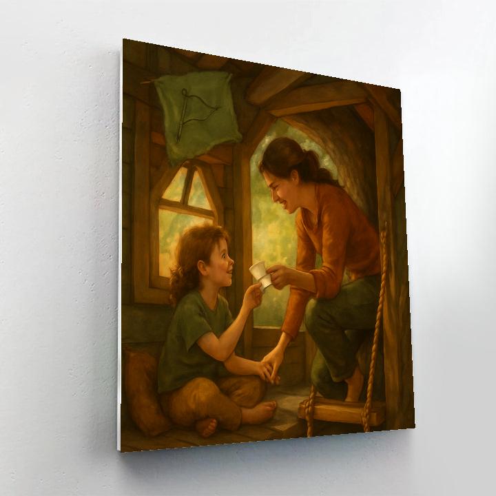 Treehouse Whisper Secrets Numbered painting kits