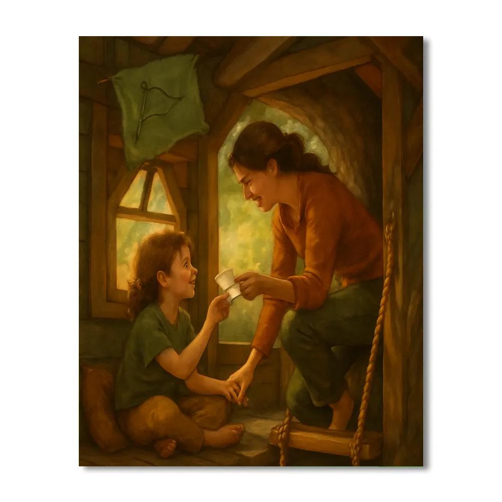 Treehouse Whisper Secrets Numbered painting kits