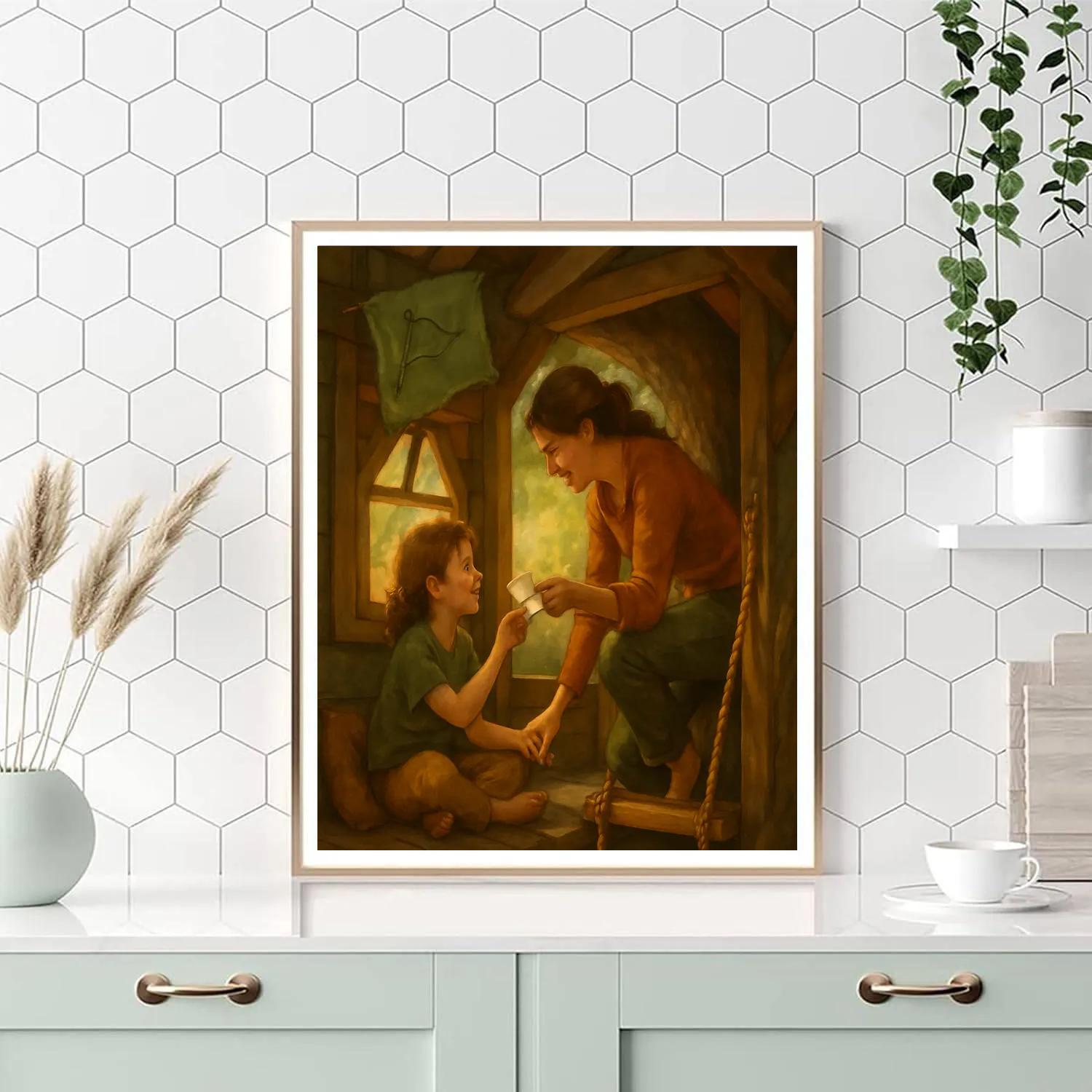 Treehouse Whisper Secrets Numbered painting kits