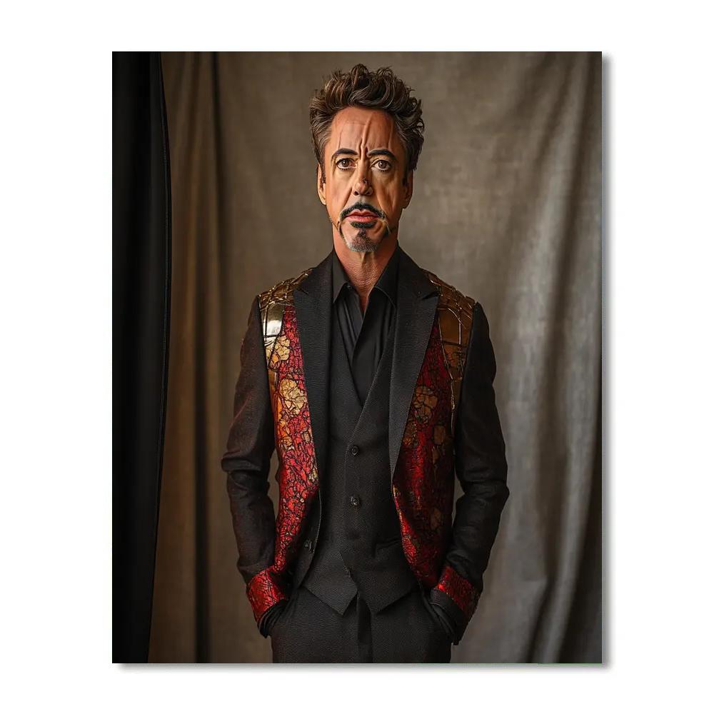 Robert Downey Jr The Iron Legacy Reforged Number painting