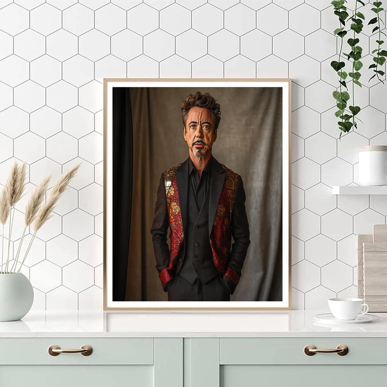 Robert Downey Jr The Iron Legacy Reforged Number painting