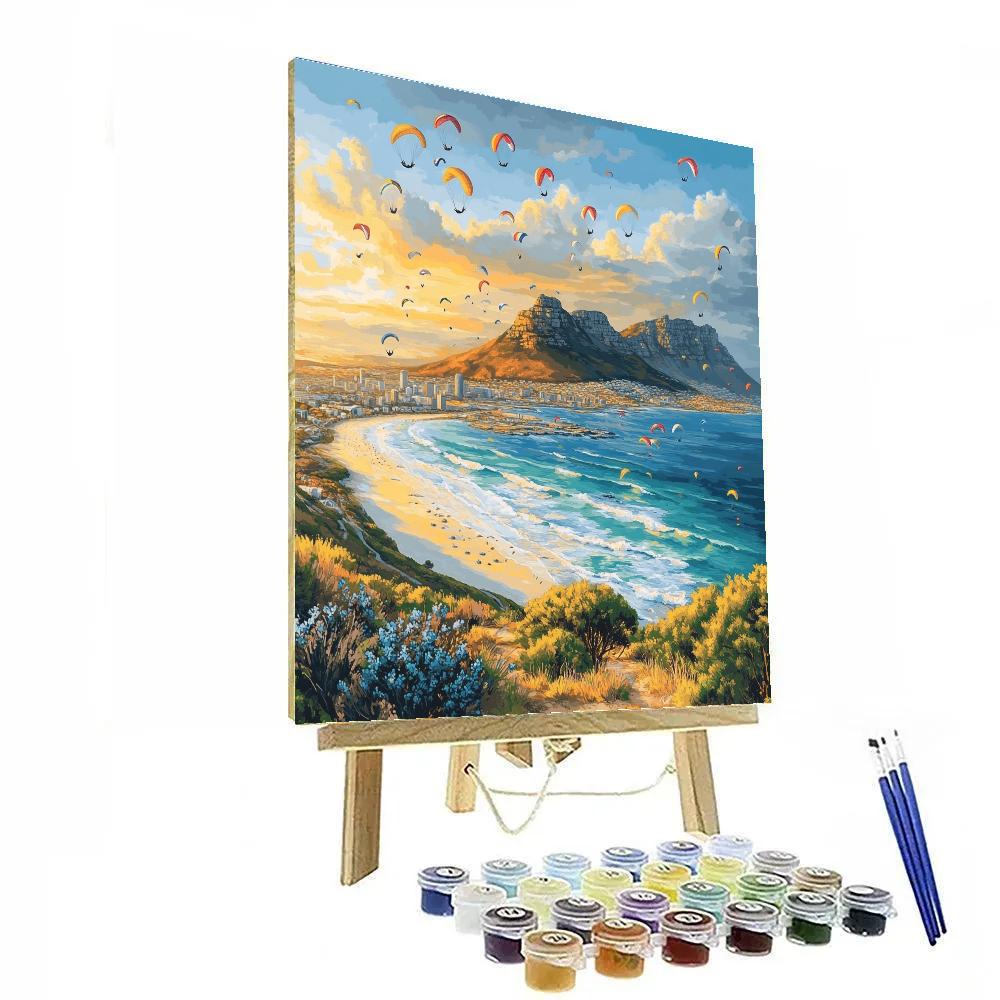 Table Mountain And Signal Hill Panorama Cape Town South Africa Number painting