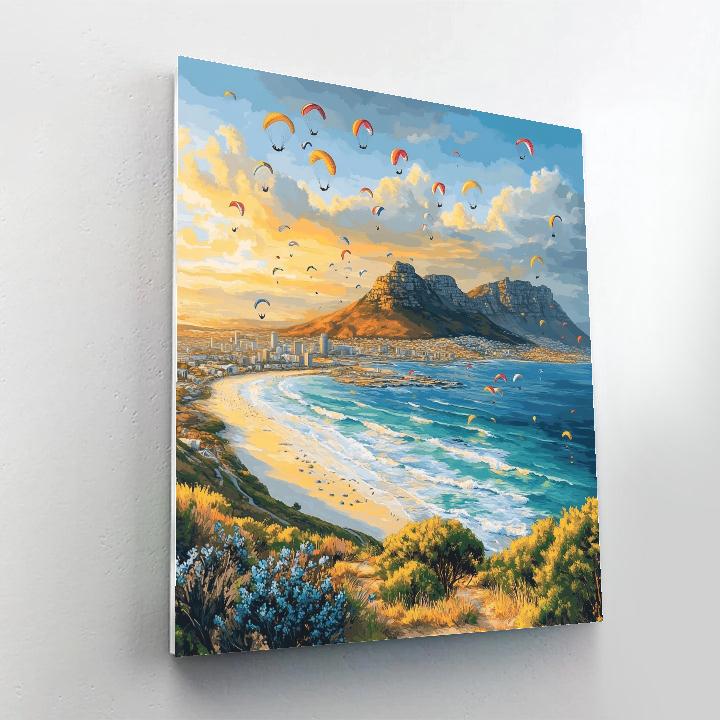 Table Mountain And Signal Hill Panorama Cape Town South Africa Number painting