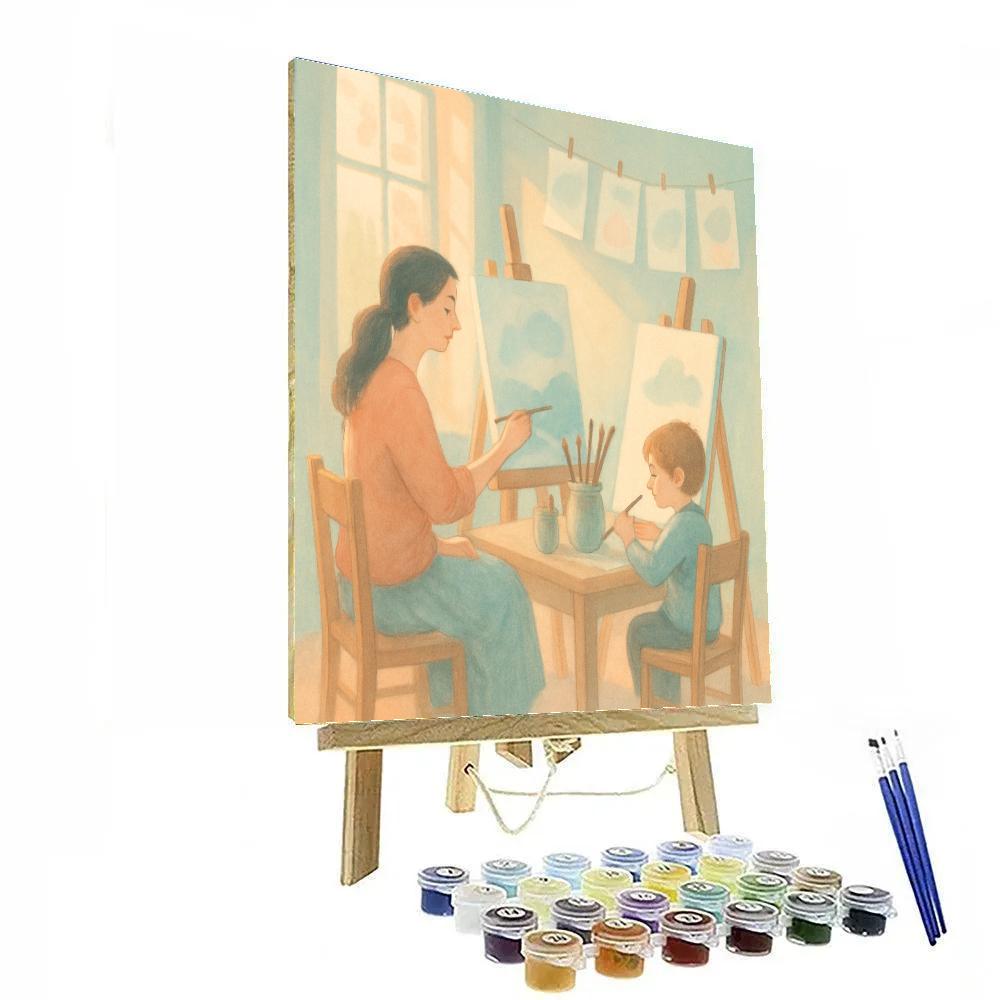 Quiet Painting Morning Painting by numbers kit