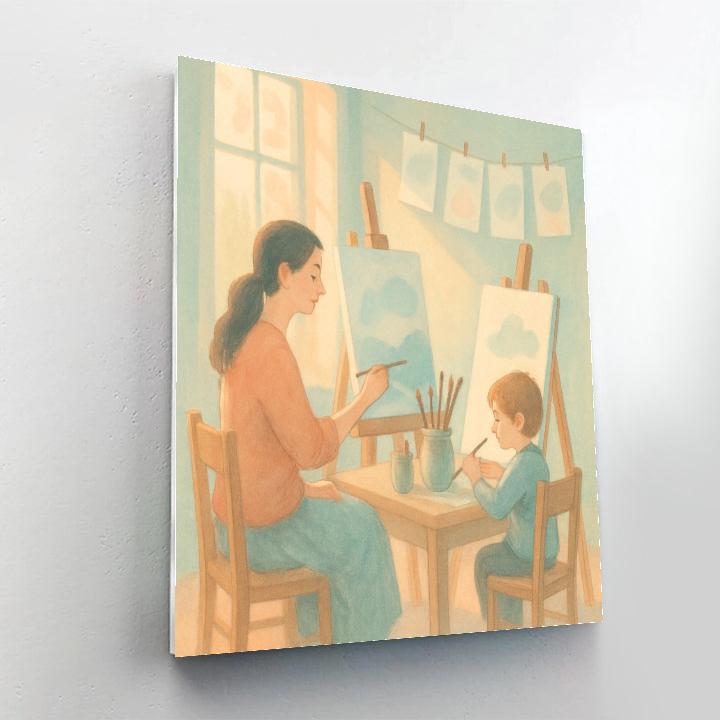 Quiet Painting Morning Painting by numbers kit