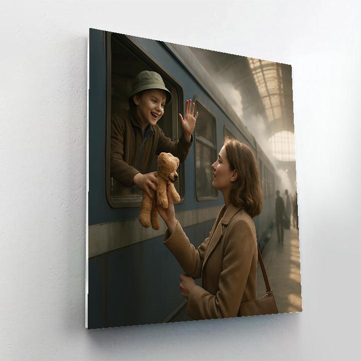 Train Window Goodbye DIY paint by numbers