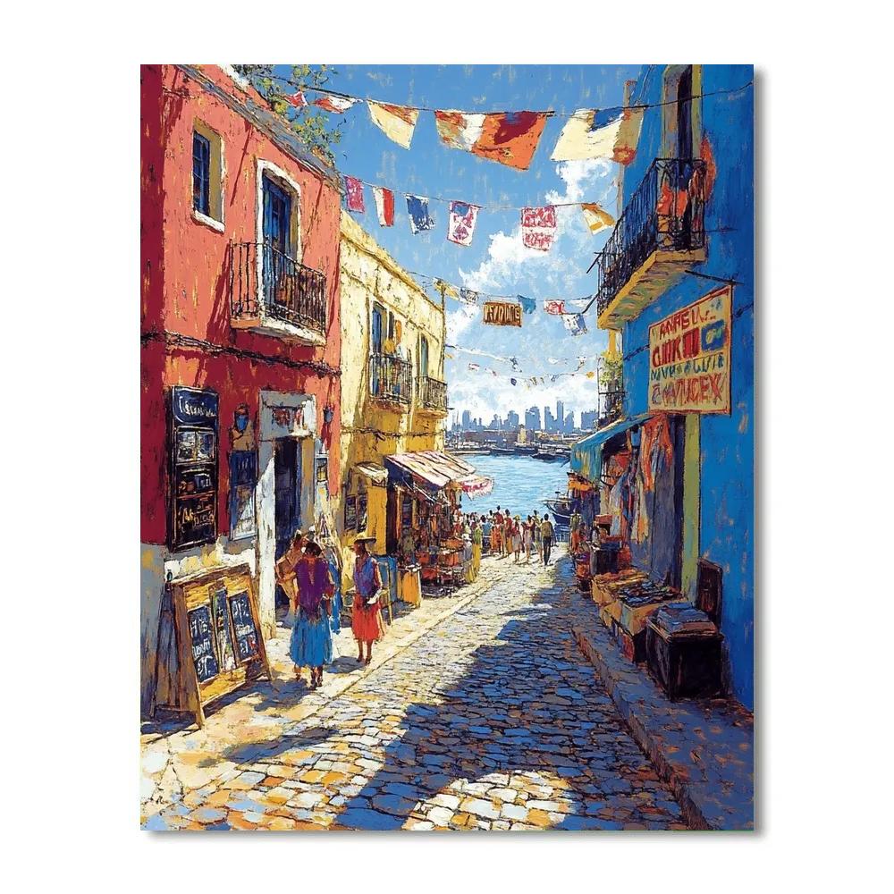 Caminito Colorful Streets La Boca Buenos Aires Argentina Paint by numbers art