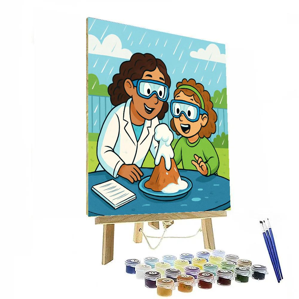 Backyard Science Experiment Number painting