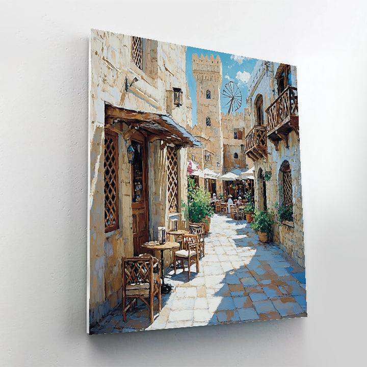 Al Fahidi Historic Quarter Windtowers Dubai United Arab Emirates Painting by numbers kit