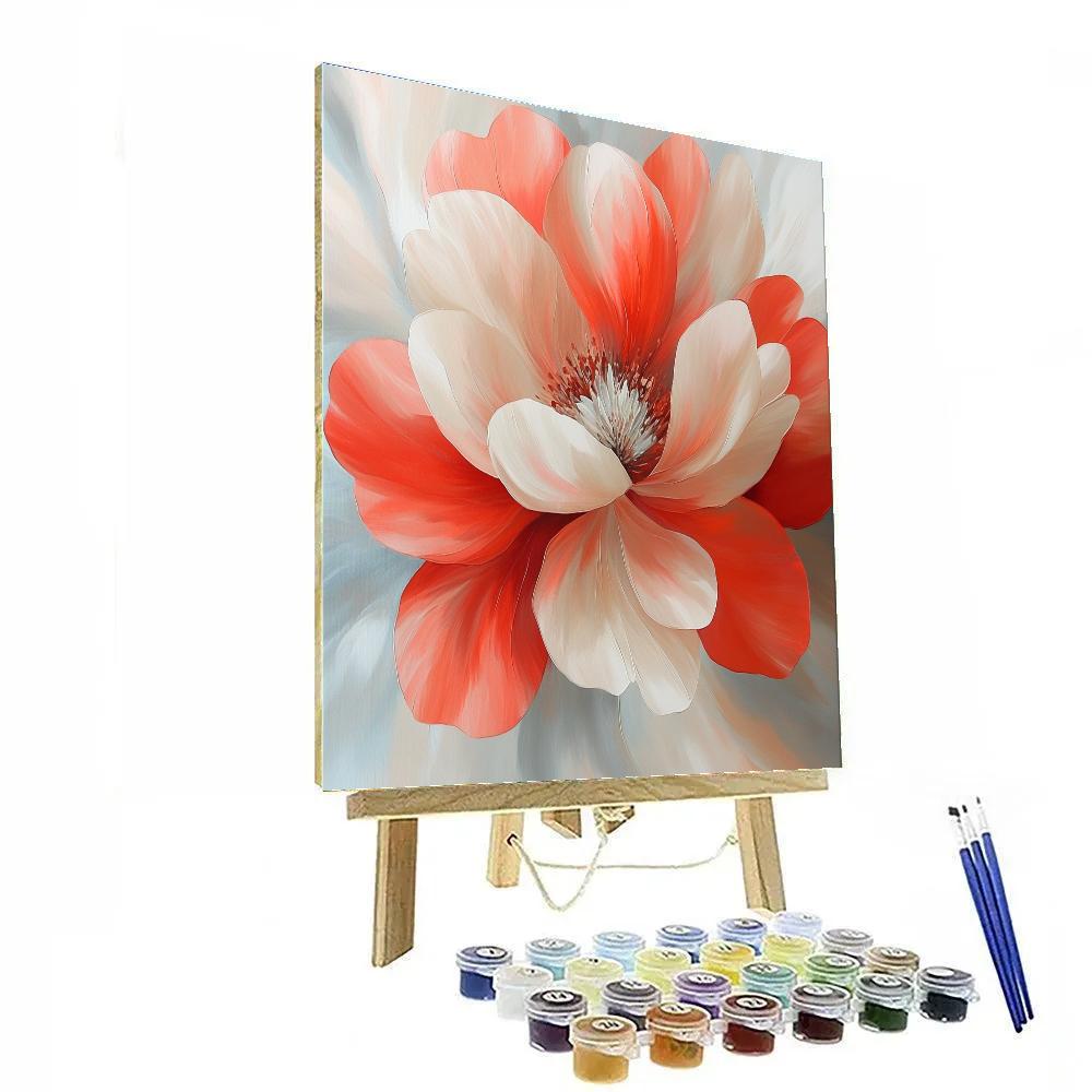 Georgia OKeeffe Inspired Desert Bloom Number painting