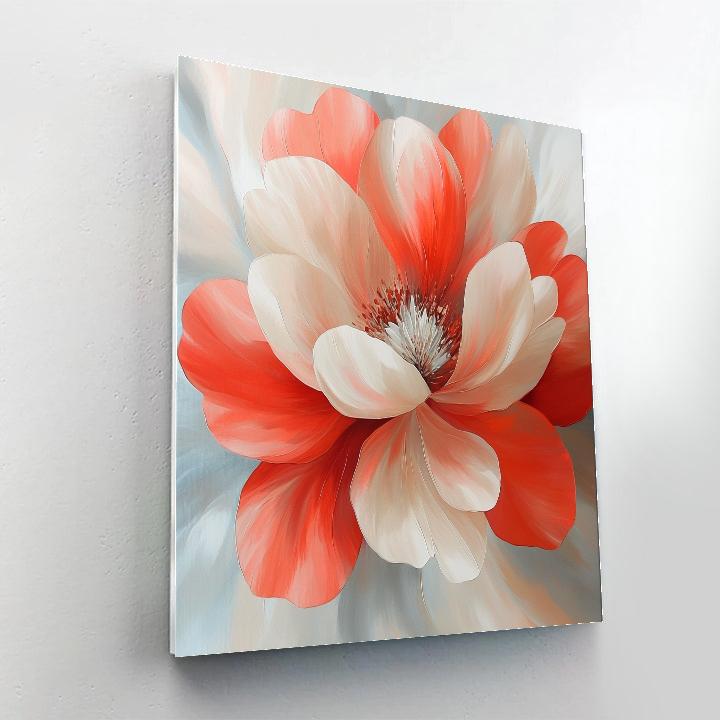 Georgia OKeeffe Inspired Desert Bloom Number painting