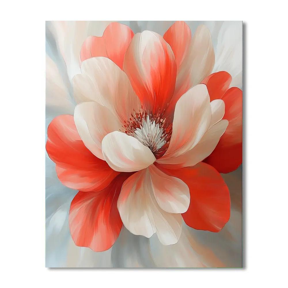 Georgia OKeeffe Inspired Desert Bloom Number painting