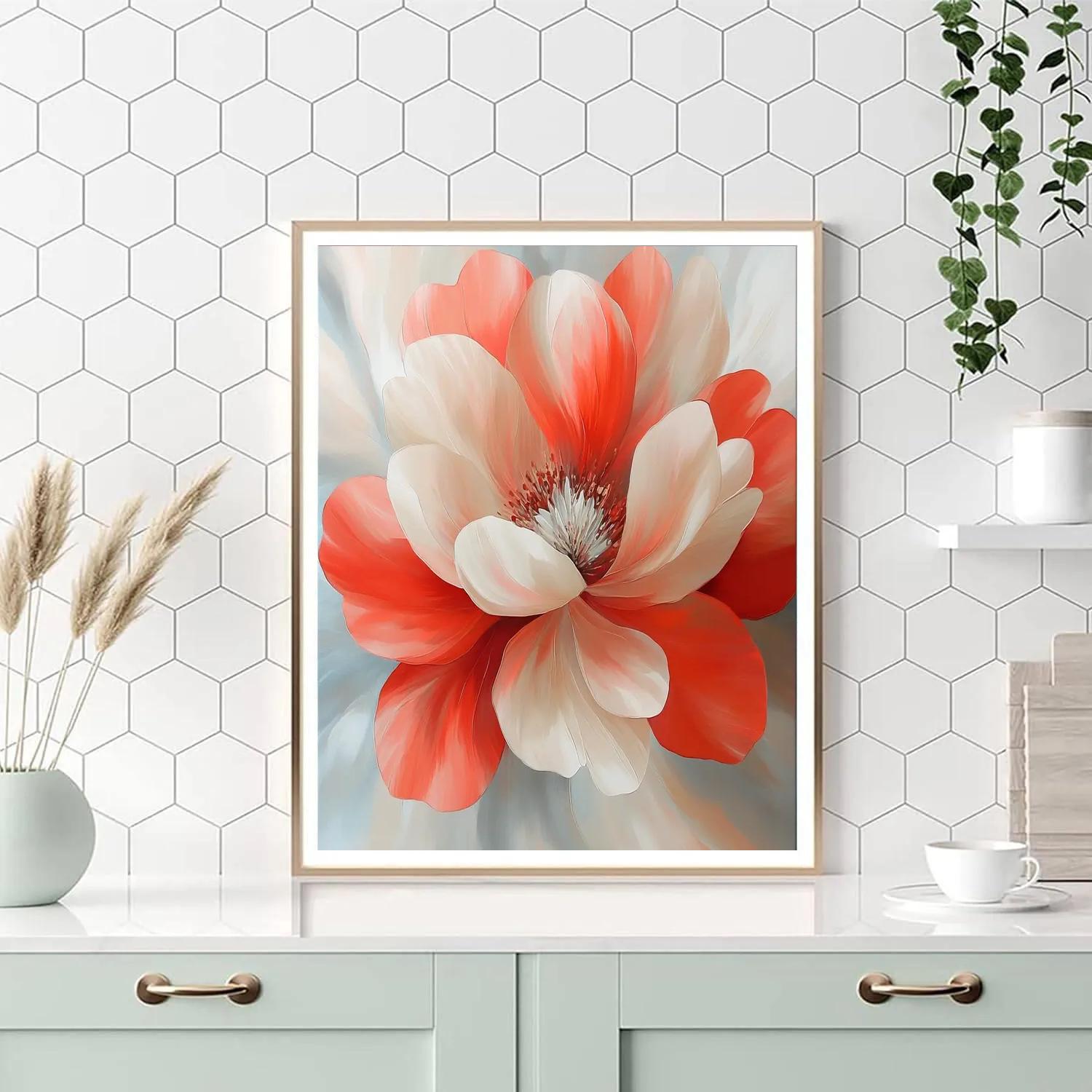 Georgia OKeeffe Inspired Desert Bloom Number painting