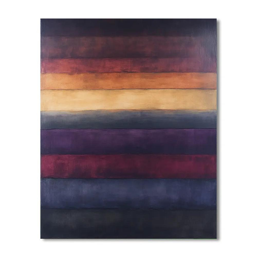 Rothko Inspired Twilight Fields Numbered painting kits