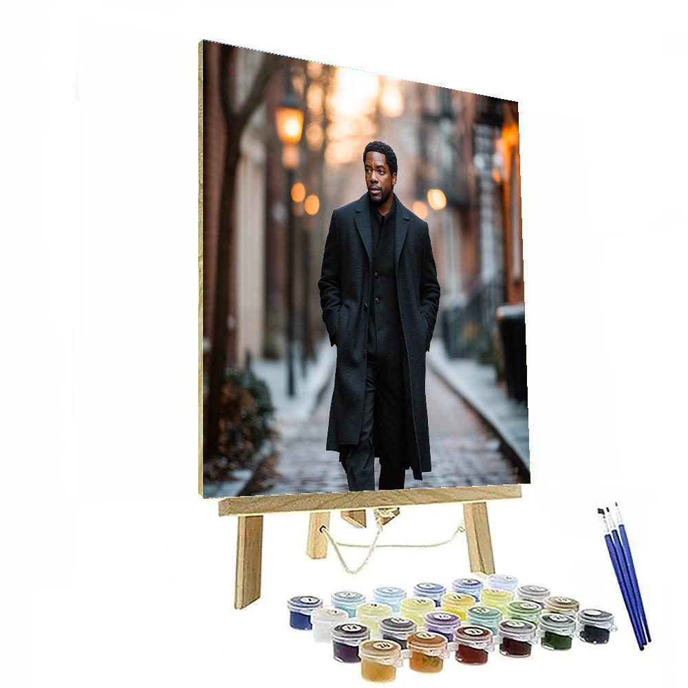 Denzel Washington Streets Of Quiet Authority DIY paint by numbers
