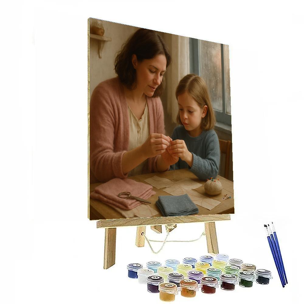 Sewing Lessons From Mom Painting by numbers kit