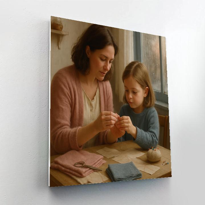 Sewing Lessons From Mom Painting by numbers kit