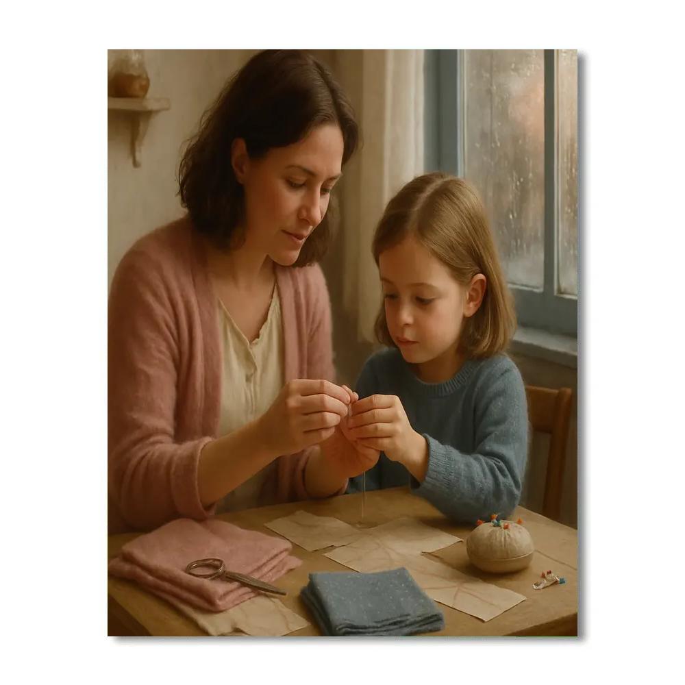 Sewing Lessons From Mom Painting by numbers kit