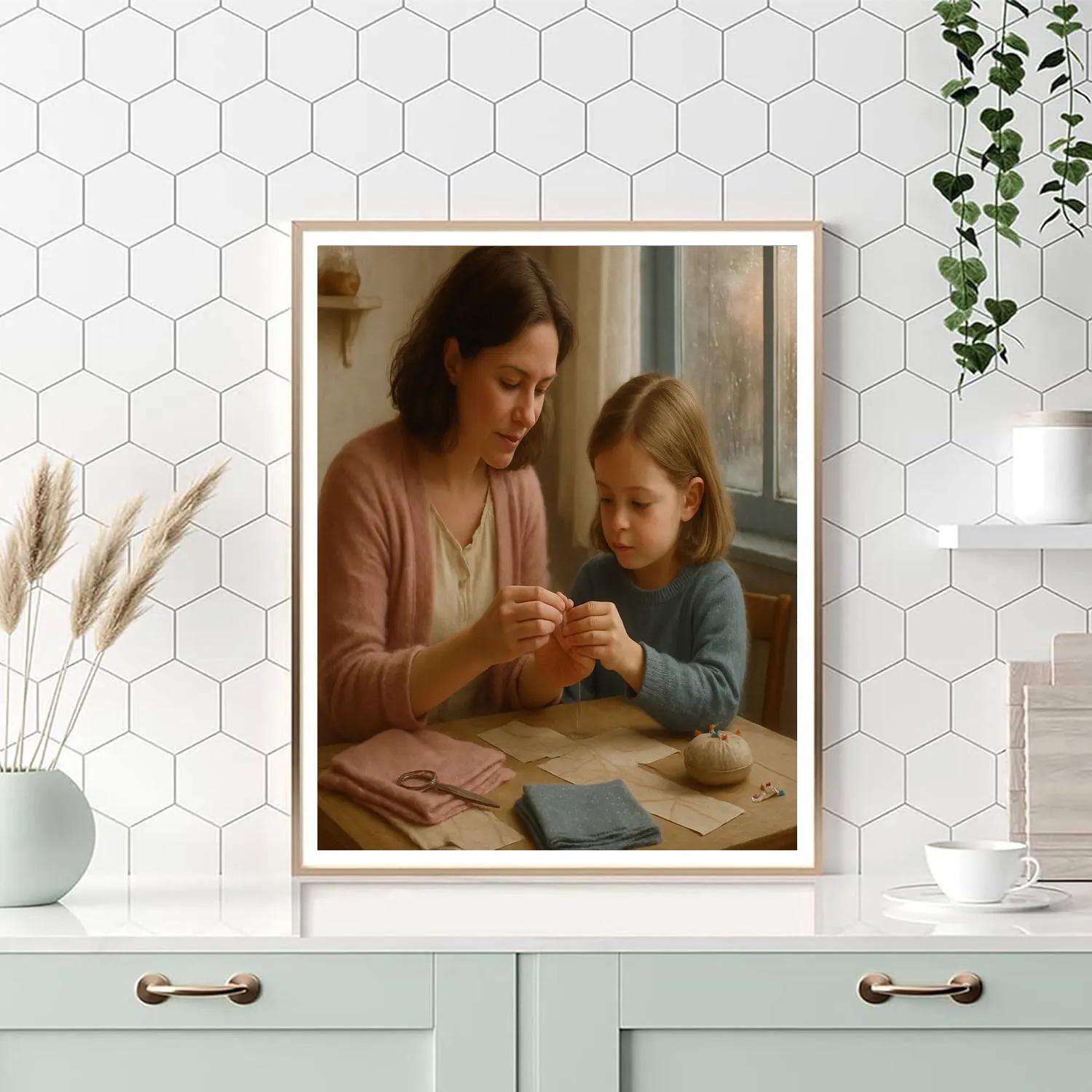 Sewing Lessons From Mom Painting by numbers kit