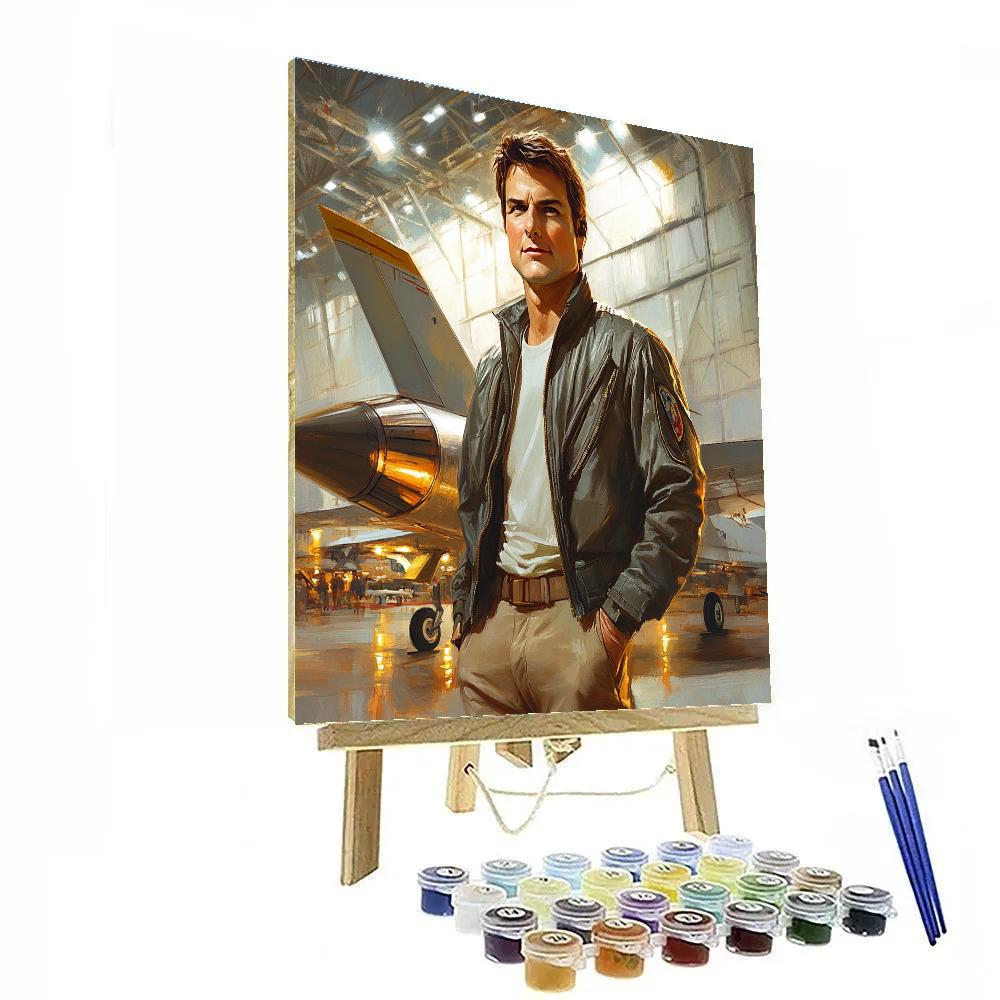 Tom Cruise Maverick Flight Of Tenacity Number painting