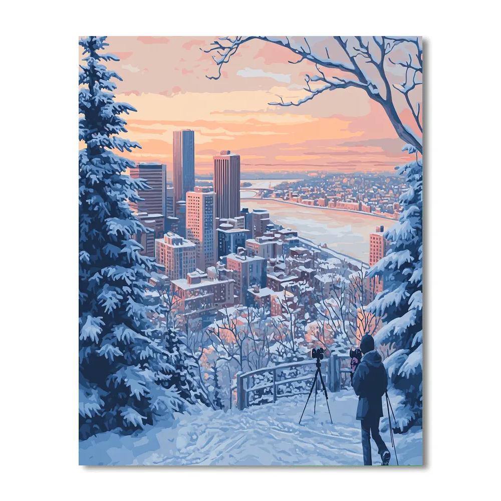 Mount Royal Lookout Montreal Canada Paint by numbers kits