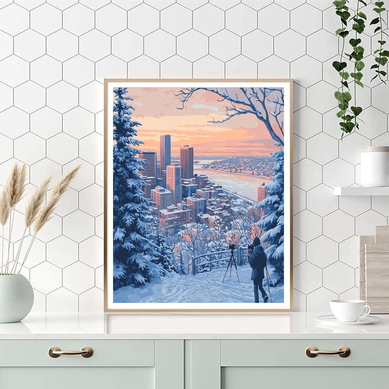 Mount Royal Lookout Montreal Canada Paint by numbers kits