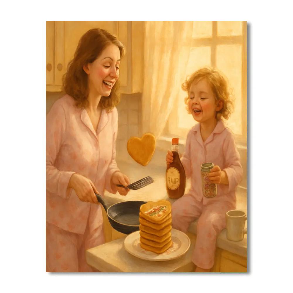 Pajama Pancake Surprise paint by color