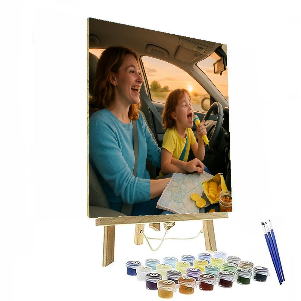 Car Ride Sing Along DIY paint by numbers