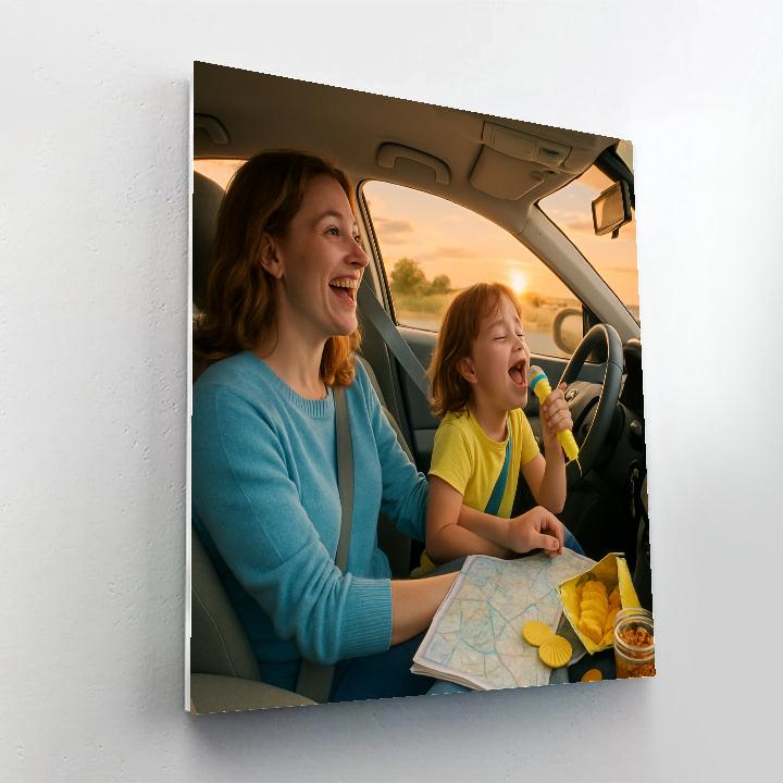 Car Ride Sing Along DIY paint by numbers