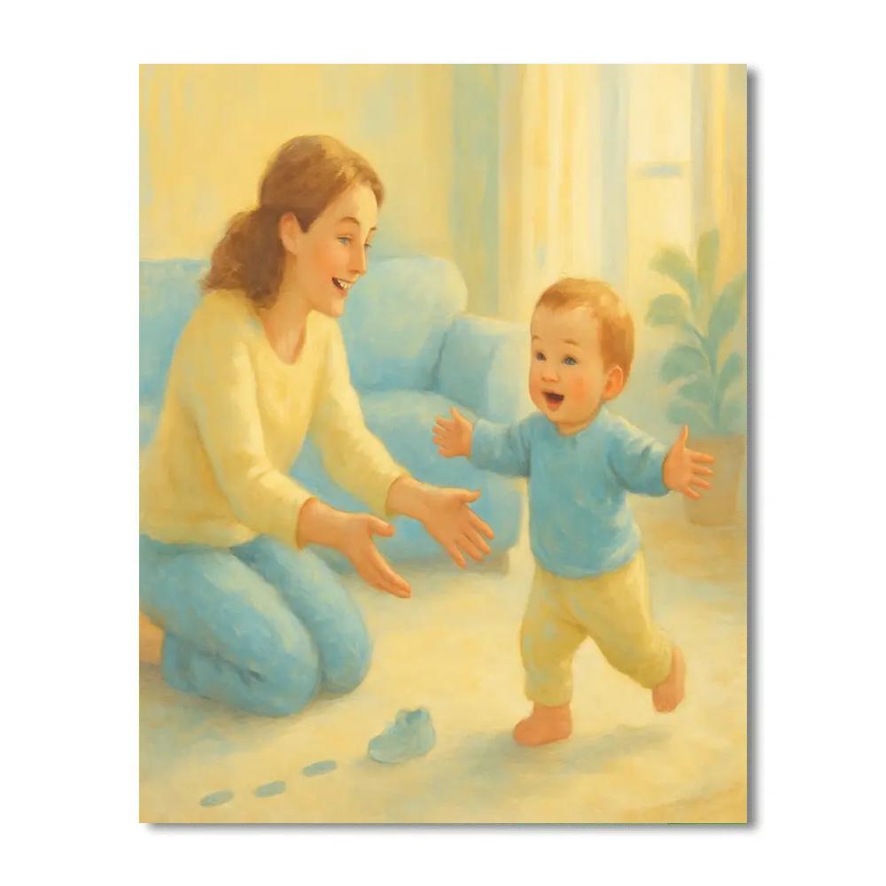 First Steps Encouragement Painting by numbers kit