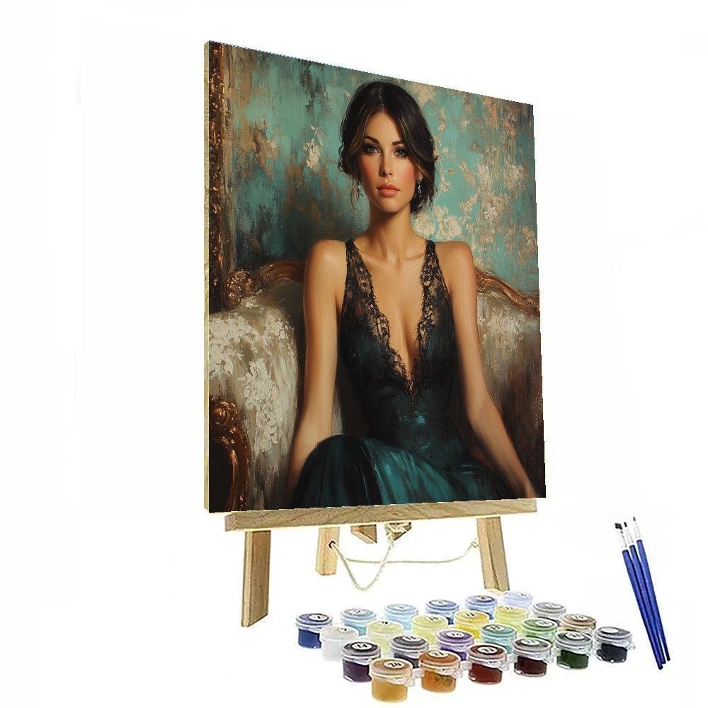 John Singer Sargent Inspired Portrait At Tea Painting by numbers kit