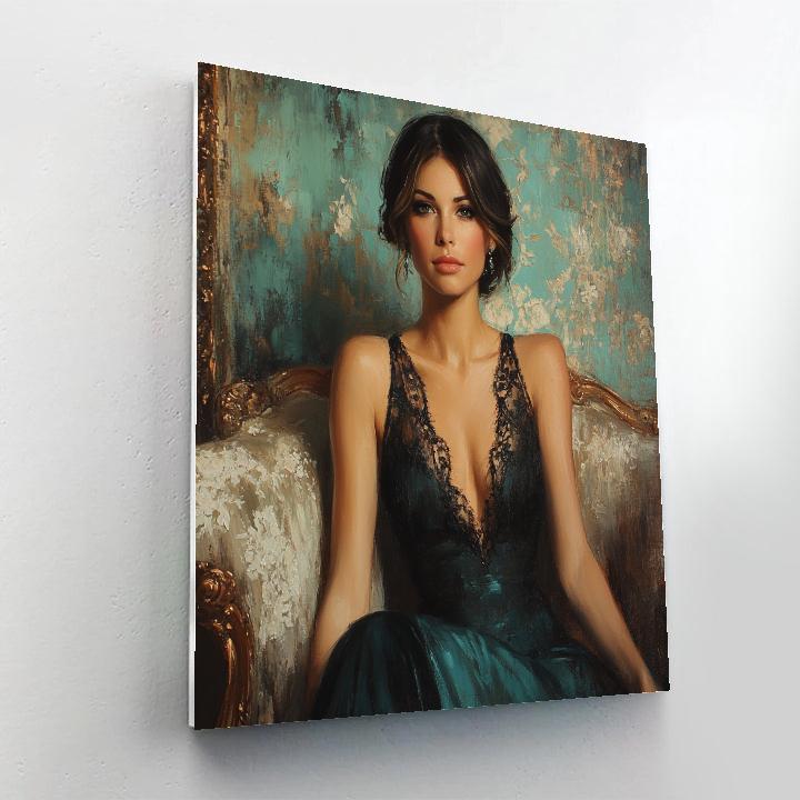 John Singer Sargent Inspired Portrait At Tea Painting by numbers kit