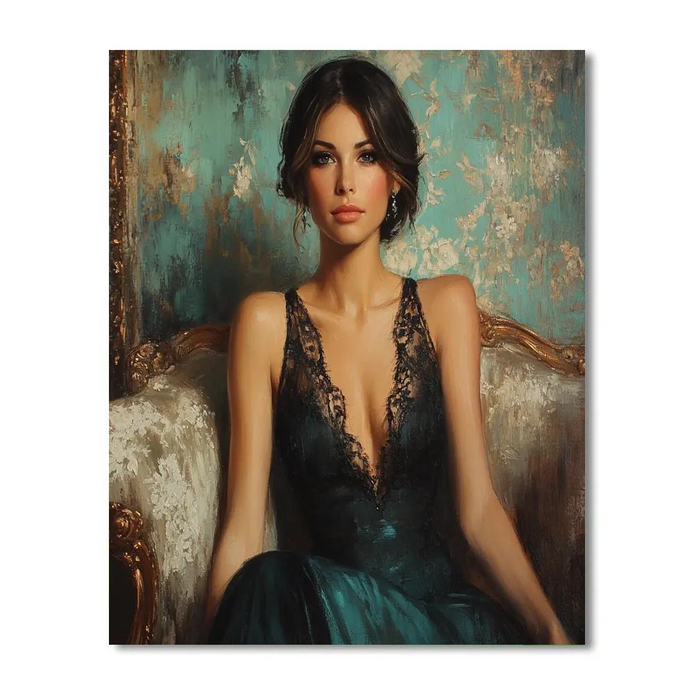 John Singer Sargent Inspired Portrait At Tea Painting by numbers kit