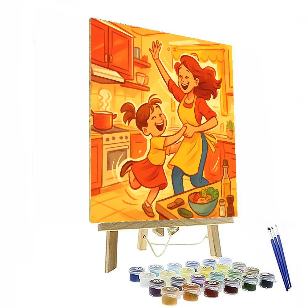 Dancing Kitchen Moments Paint by numbers art