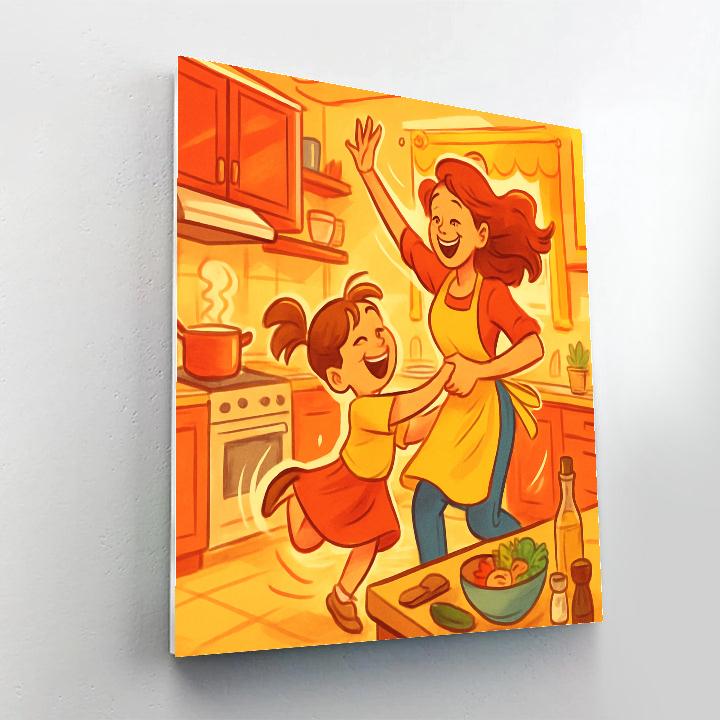 Dancing Kitchen Moments Paint by numbers art