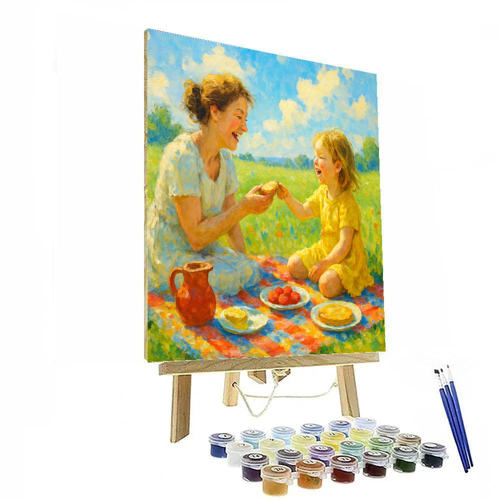 Picnic In The Meadow Number painting