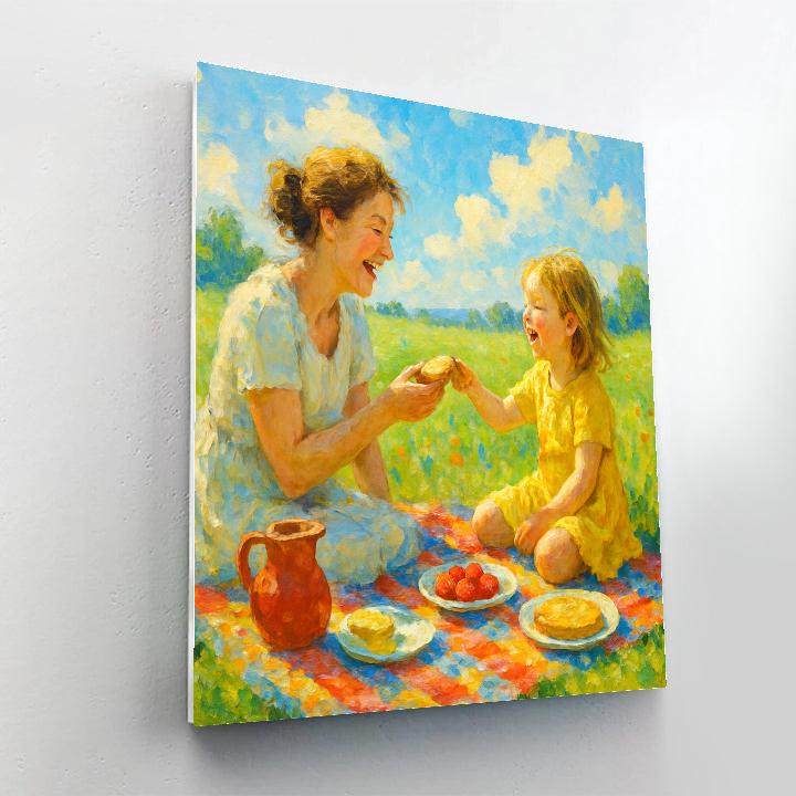 Picnic In The Meadow Number painting