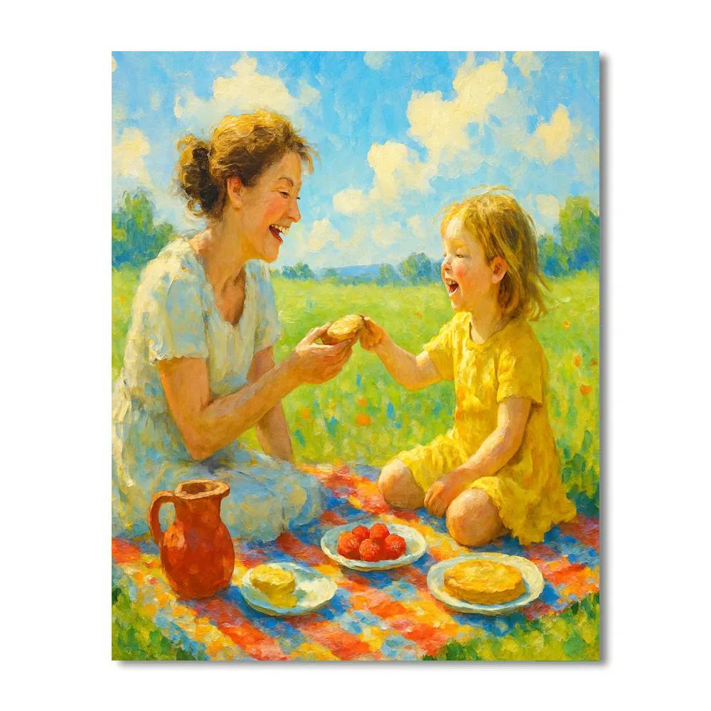 Picnic In The Meadow Number painting