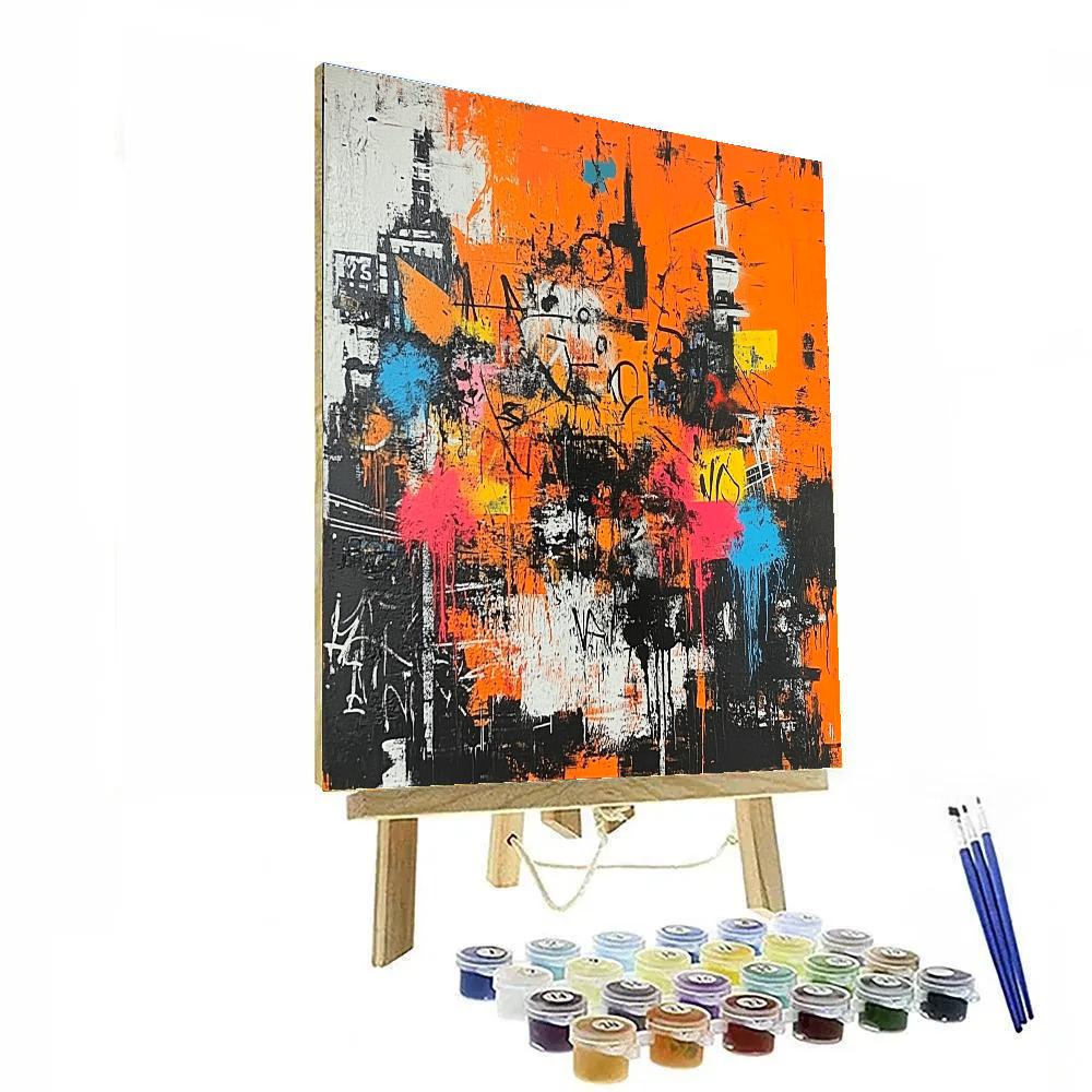 Basquiat Inspired Urban Explorer Paint by numbers art