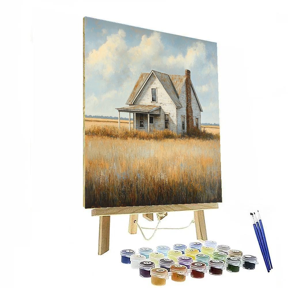 Wyeth Inspired Solitary Farmhouse Paint by numbers art
