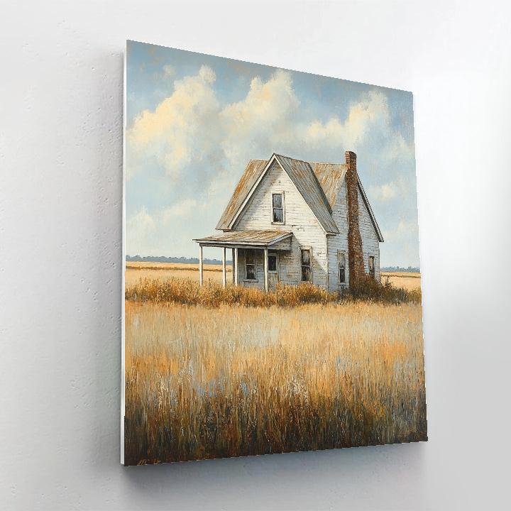 Wyeth Inspired Solitary Farmhouse Paint by numbers art