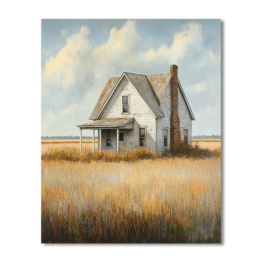 Wyeth Inspired Solitary Farmhouse Paint by numbers art