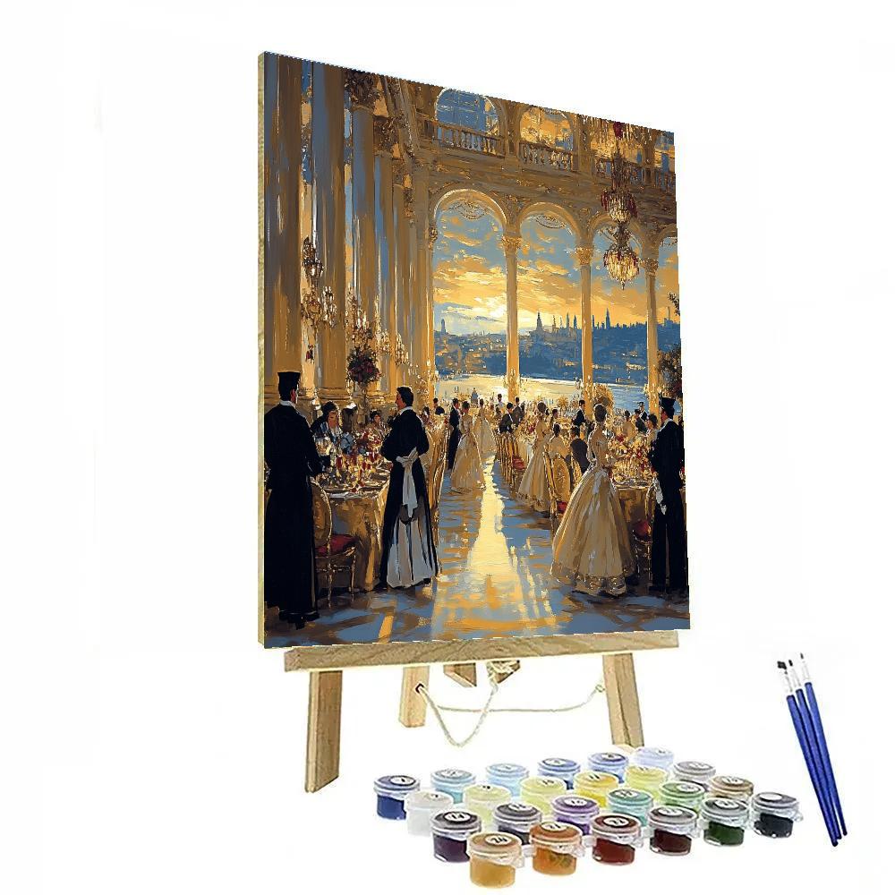 Veronese Inspired Wedding Banquet paint by color