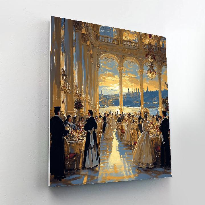 Veronese Inspired Wedding Banquet paint by color