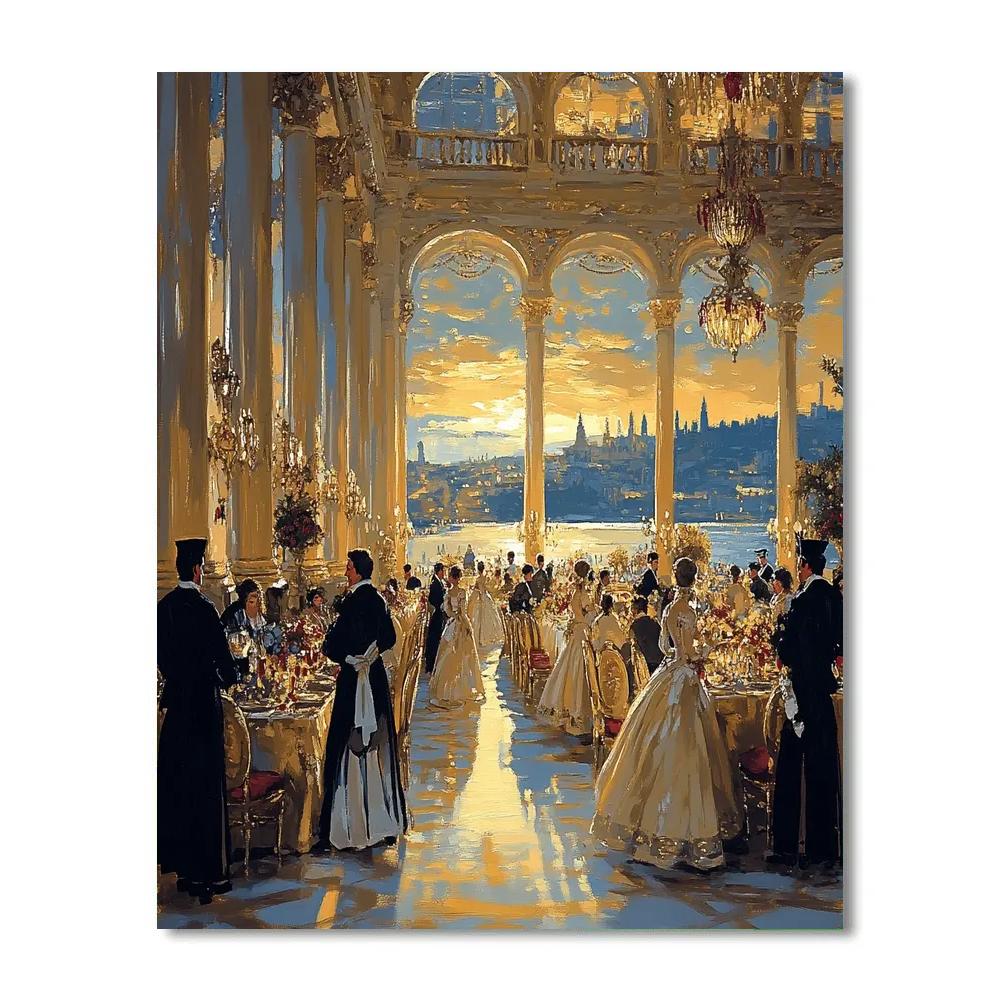 Veronese Inspired Wedding Banquet paint by color