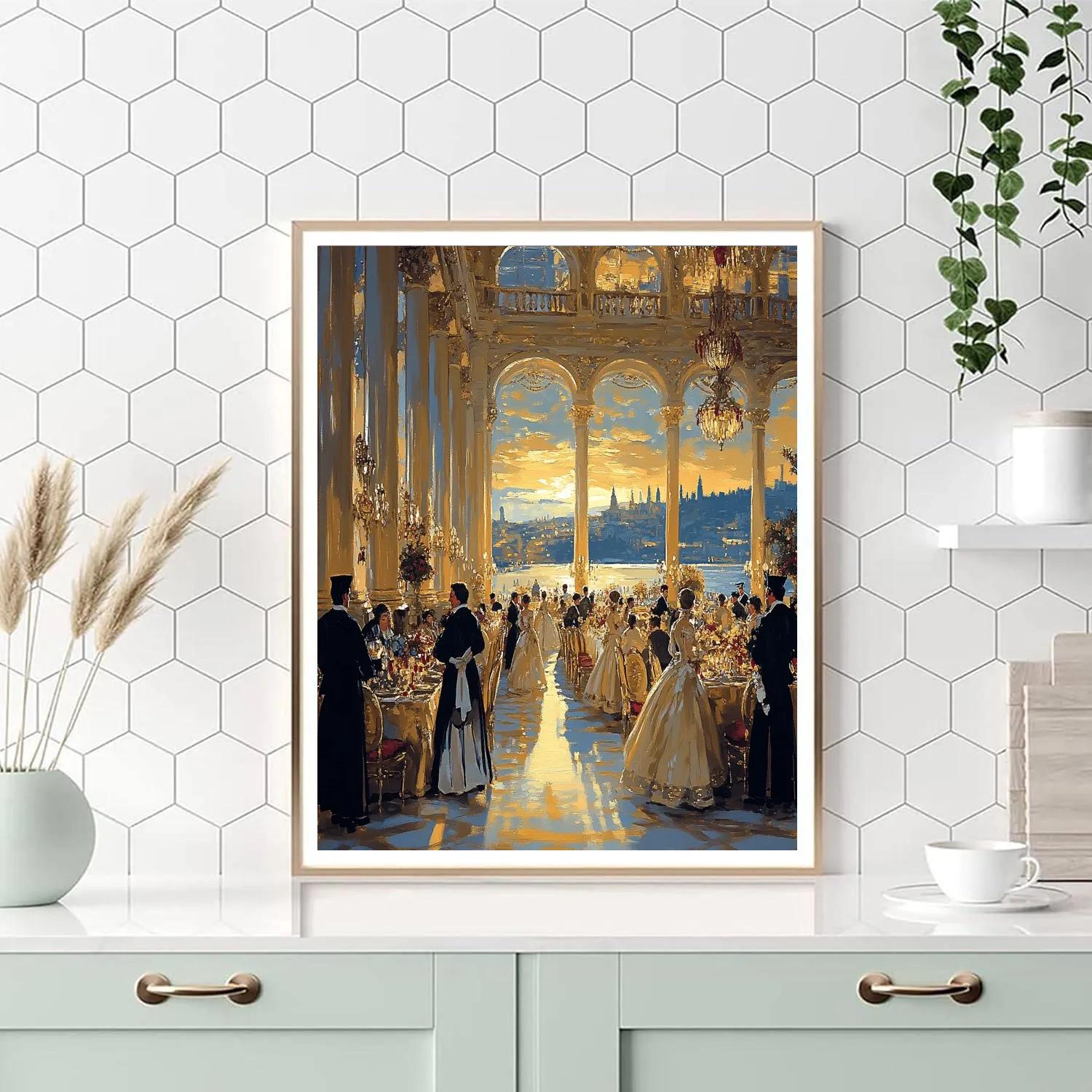 Veronese Inspired Wedding Banquet paint by color