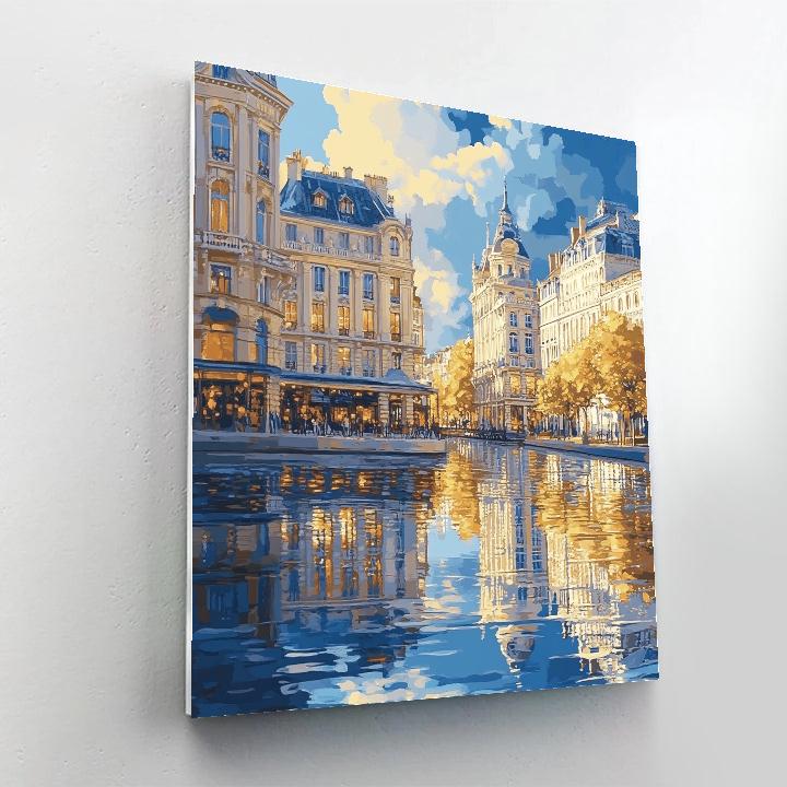 Canaletto Inspired City Bridges paint by number