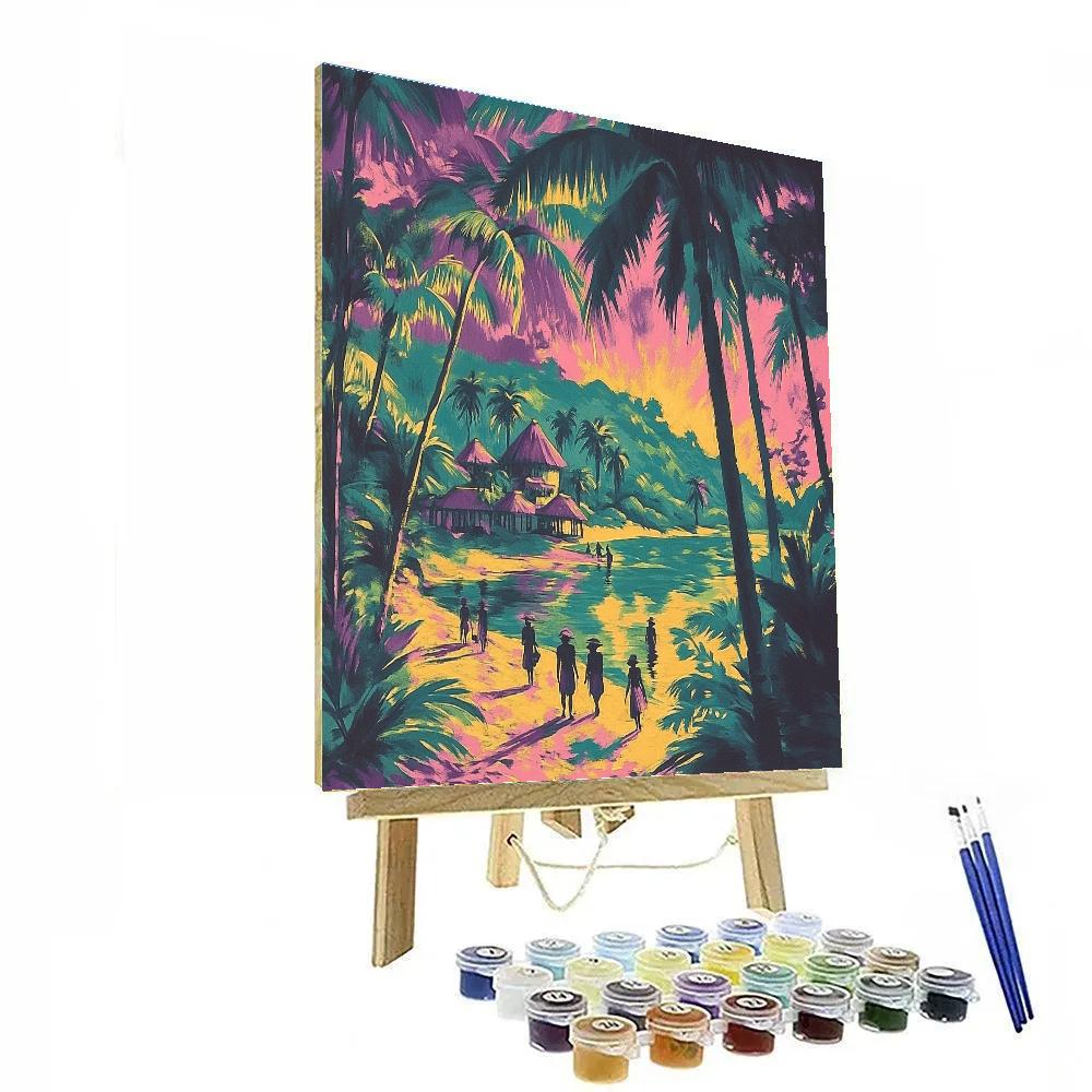 Gauguin Inspired Tropical Expedition Paint by numbers art