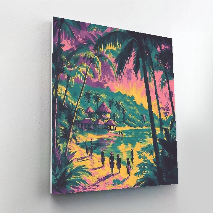 Gauguin Inspired Tropical Expedition Paint by numbers art