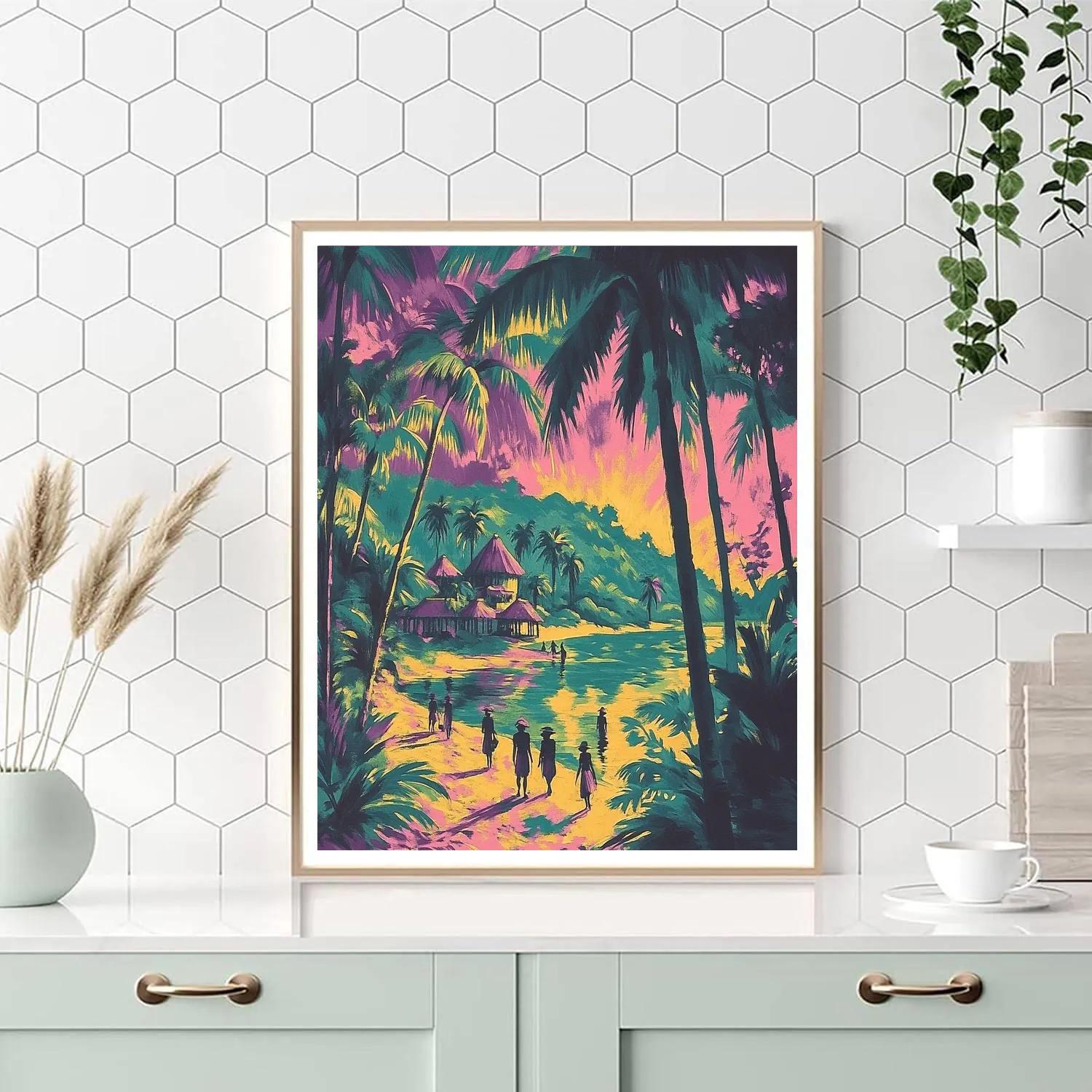 Gauguin Inspired Tropical Expedition Paint by numbers art